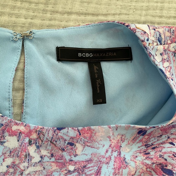 Blue and Pink BCBG Floral Dress - Picture 7 of 7